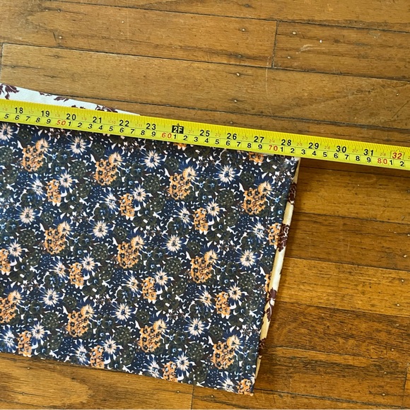 No. 6 Agatha Pants - floral navy/orange front, cream/burgundy back - Picture 7 of 9